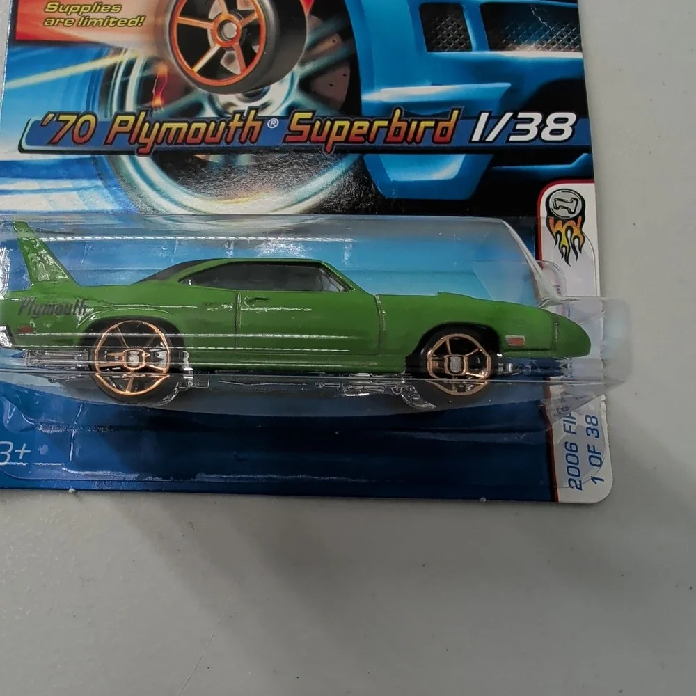 Hot Wheels 2006 First Editions 70 Plymouth Superbird Green J3242 1/38 FTE Wheels